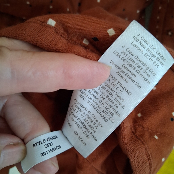 Madewell Women's Cotton Rust Colored Quilted Bandana Jacket "as is" (No Belt) - Picture 12 of 16